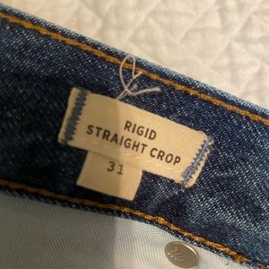 Madewell Rigid Straight Crop Jeans